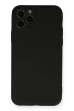 Uray store Apple iPhone 11 Pro Kılıf Nano içi Kadife Silikon - Siyah