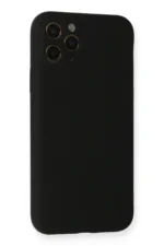 Uray store Apple iPhone 11 Pro Kılıf Nano içi Kadife Silikon - Siyah - Görsel 3