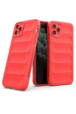 Uray store Apple iPhone 11 Pro Kılıf Optimum Silikon - Kırmızı - Görsel 2
