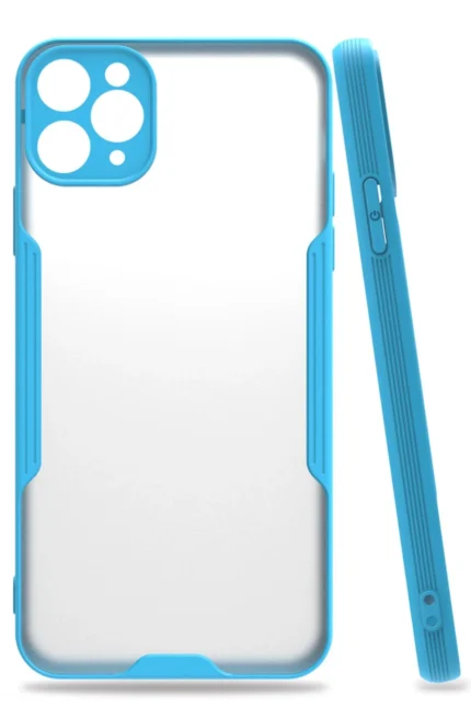 Uray store Apple iPhone 11 Pro Kılıf Platin Silikon - Mavi