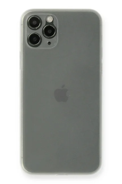 Uray store Apple iPhone 11 Pro Kılıf PP Ultra İnce Kapak - Beyaz