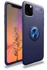 Uray store Apple iPhone 11 Pro Kılıf Range Yüzüklü Silikon - Mavi