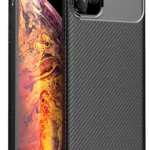 Uray store Apple iPhone 11 Pro Max Kılıf Auto Focus Karbon Kapak - Siyah