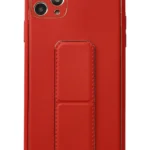 Uray store Apple iPhone 11 Pro Max Kılıf Coco Deri Standlı Kapak - Kırmızı