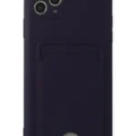 Uray store Apple iPhone 11 Pro Max Kılıf Kelvin Kartvizitli Silikon - Derin Mor