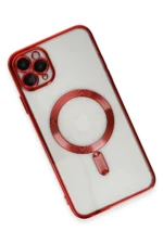 Uray store Apple iPhone 11 Pro Max Kılıf Kross Magneticsafe Kapak - Kırmızı - Görsel 3