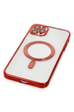 Uray store Apple iPhone 11 Pro Max Kılıf Kross Magneticsafe Kapak - Kırmızı - Görsel 5