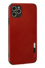 Uray store Apple iPhone 11 Pro Max Kılıf Loop Deri Silikon - Kırmızı - Görsel 3