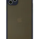 Uray store Apple iPhone 11 Pro Max Kılıf Montreal Silikon Kapak - Lacivert