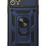 Uray store Apple iPhone 11 Pro Max Kılıf Pars Lens Yüzüklü Silikon - Lacivert