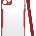 Uray store Apple iPhone 11 Pro Max Kılıf Platin Silikon - Kırmızı
