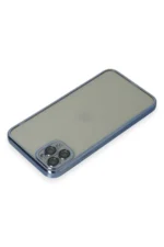Uray store Apple iPhone 11 Pro Max Kılıf Razer Lensli Silikon - Açık Mavi - Görsel 3