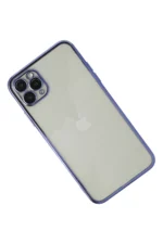 Uray store Apple iPhone 11 Pro Max Kılıf Razer Lensli Silikon - Mor - Görsel 2