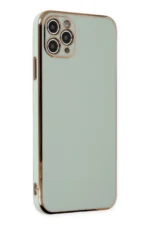 Uray store Apple iPhone 11 Pro Max Kılıf Volet Silikon - Açık Yeşil