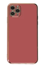Uray store Apple iPhone 11 Pro Max Kılıf Volet Silikon - Kırmızı - Görsel 2