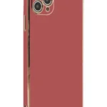 Uray store Apple iPhone 11 Pro Max Kılıf Volet Silikon - Kırmızı