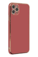 Uray store Apple iPhone 11 Pro Max Kılıf Volet Silikon - Kırmızı