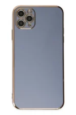 Uray store Apple iPhone 11 Pro Max Kılıf Volet Silikon - Mavi - Görsel 2