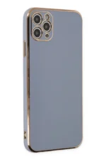Uray store Apple iPhone 11 Pro Max Kılıf Volet Silikon - Mavi