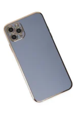 Uray store Apple iPhone 11 Pro Max Kılıf Volet Silikon - Mavi - Görsel 3