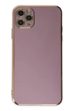 Uray store Apple iPhone 11 Pro Max Kılıf Volet Silikon - Mor - Görsel 2