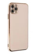 Uray store Apple iPhone 11 Pro Max Kılıf Volet Silikon - Pembe
