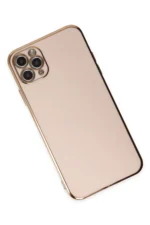 Uray store Apple iPhone 11 Pro Max Kılıf Volet Silikon - Pembe - Görsel 3