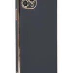 Uray store Apple iPhone 11 Pro Max Kılıf Volet Silikon - Siyah