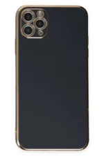 Uray store Apple iPhone 11 Pro Max Kılıf Volet Silikon - Siyah - Görsel 3