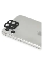 Uray store Apple iPhone 11 Pro Max Pers Alüminyum Kamera Lens - Siyah - Görsel 2