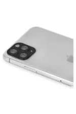 Uray store Apple iPhone 11 Pro Max Pers Alüminyum Kamera Lens - Siyah - Görsel 3