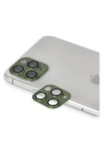 Uray store Apple iPhone 11 Pro Max Pers Alüminyum Kamera Lens - Yeşil