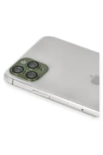 Uray store Apple iPhone 11 Pro Max Pers Alüminyum Kamera Lens - Yeşil - Görsel 3