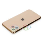 Uray store Apple iPhone 11 Pro Max Renkli Kamera Lens Koruma Cam - Mavi-Yeşil