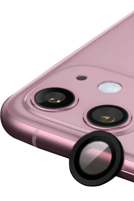 Uray store Apple iPhone 11 Raze Metal Kamera Lens - Siyah