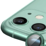 Uray store Apple iPhone 11 Raze Metal Kamera Lens - Yeşil
