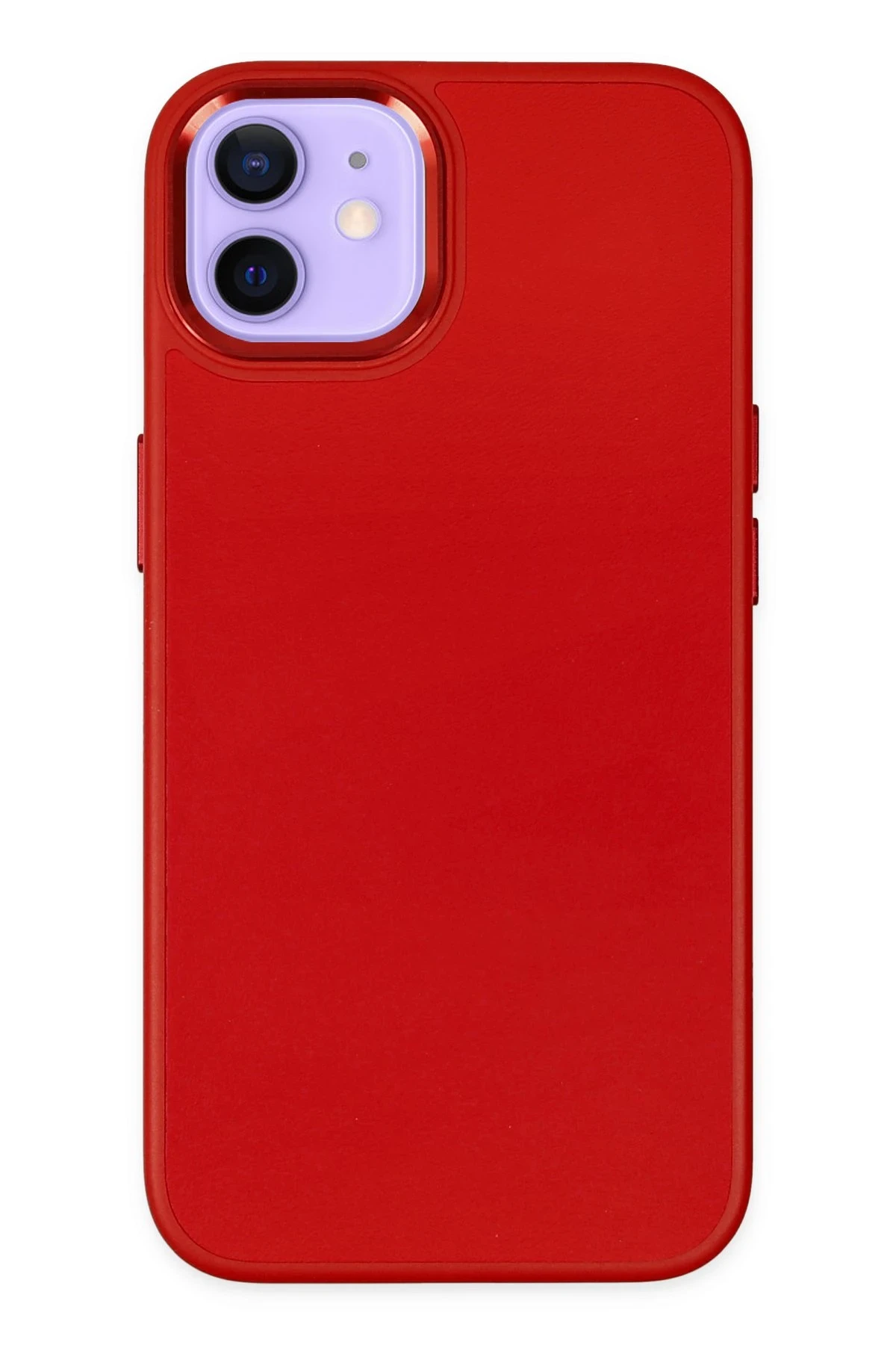 newface-iphone-12-kilif-asya-deri-silikon-kirmizi-default Uray store Apple iPhone 12 Kılıf Asya Deri Silikon - Kırmızı - Görsel 1