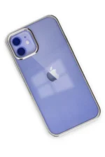 Uray store Apple iPhone 12 Kılıf Element Silikon - Gümüş - Görsel 3