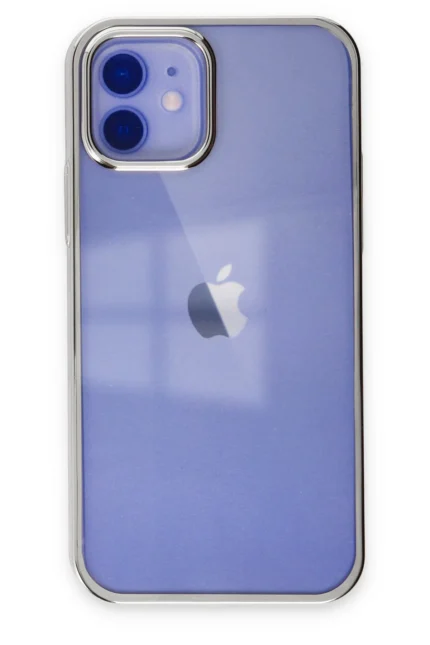 Uray store Apple iPhone 12 Kılıf Element Silikon - Gümüş