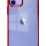 Uray store Apple iPhone 12 Kılıf Element Silikon - Kırmızı