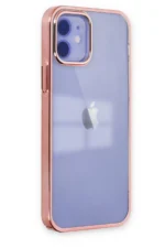 Uray store Apple iPhone 12 Kılıf Element Silikon - Pembe - Görsel 2