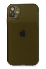 Uray store Apple iPhone 12 Kılıf Fly Lens Silikon - Siyah