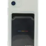 Uray store Apple iPhone 12 Kılıf Kart Şeffaf Silikon - Şeffaf