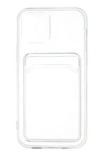 Uray store Apple iPhone 12 Kılıf Kart Şeffaf Silikon - Şeffaf - Görsel 3