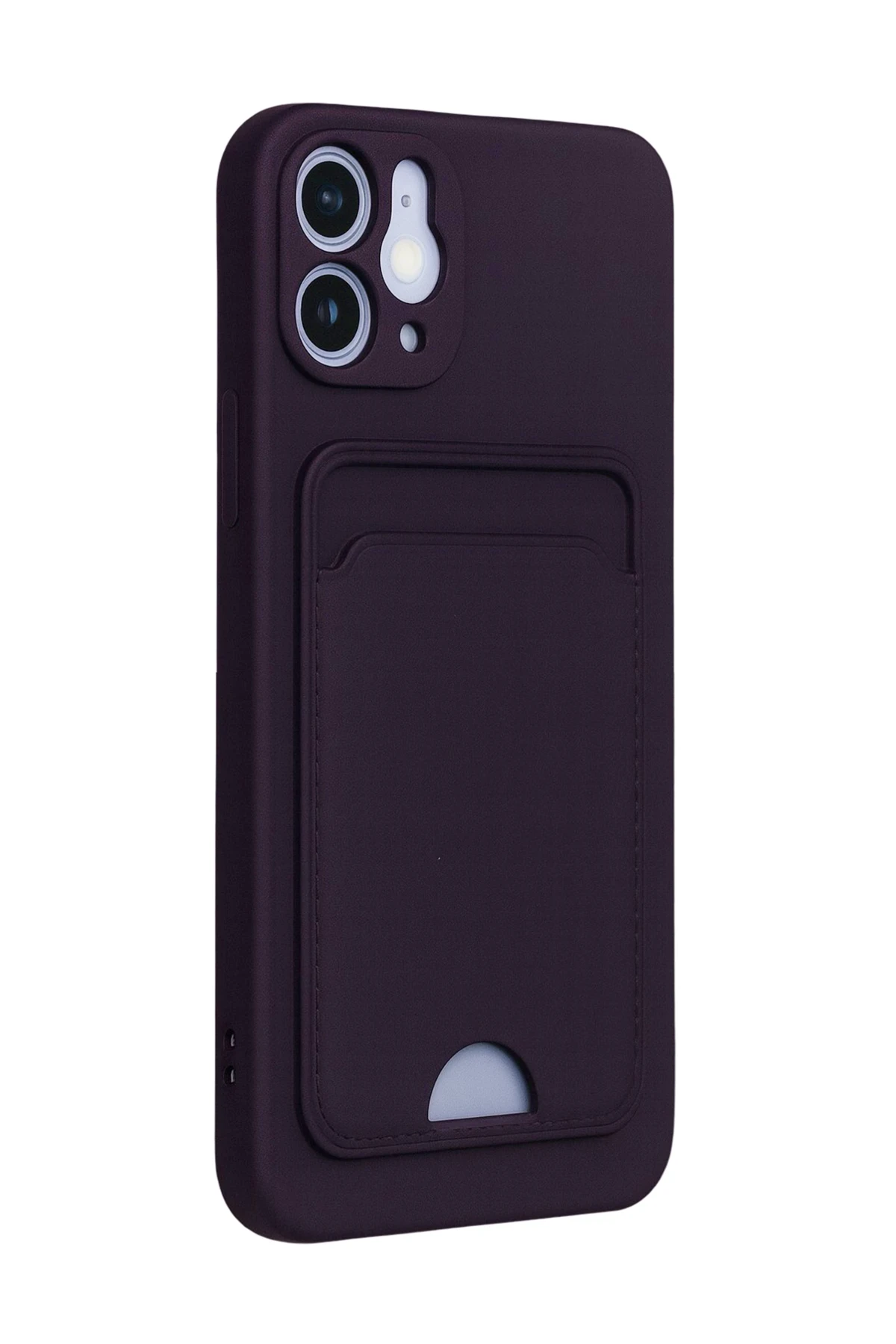 newface-iphone-12-kilif-kelvin-kartvizitli-silikon-derin-mor-default Uray store Apple iPhone 12 Kılıf Kelvin Kartvizitli Silikon - Derin Mor - Görsel 1