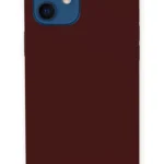 Uray store Apple iPhone 12 Kılıf Lansman Legant Silikon - Bordo