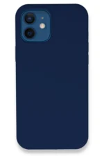 Uray store Apple iPhone 12 Kılıf Lansman Legant Silikon - Lacivert