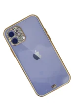 Uray store Apple iPhone 12 Kılıf Liva Taşlı Silikon - Beyaz - Görsel 2