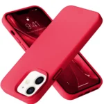 Uray store Apple iPhone 12 Kılıf Nano içi Kadife Silikon - Kırmızı