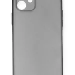 Uray store Apple iPhone 12 Kılıf PP Ultra İnce Kapak - Gri